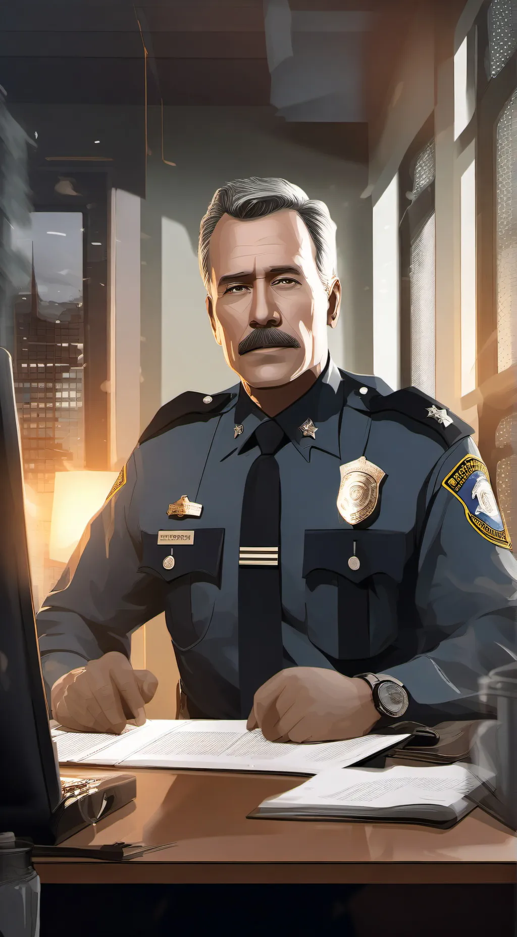 ai character: Mike  background