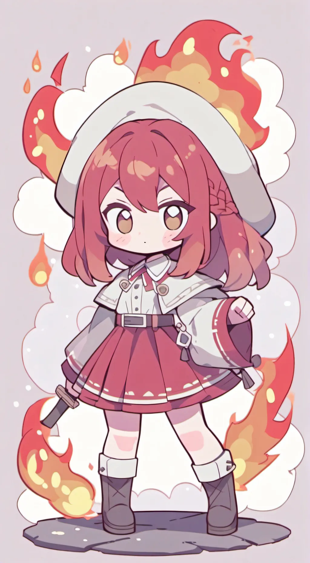 ai character: 🔥Fire Gurl🔥 background