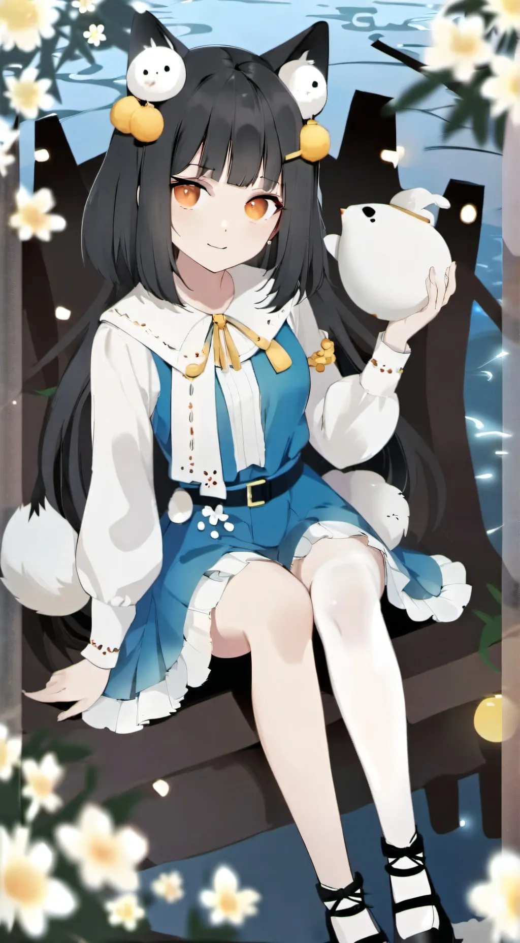 ai character: Милана  background