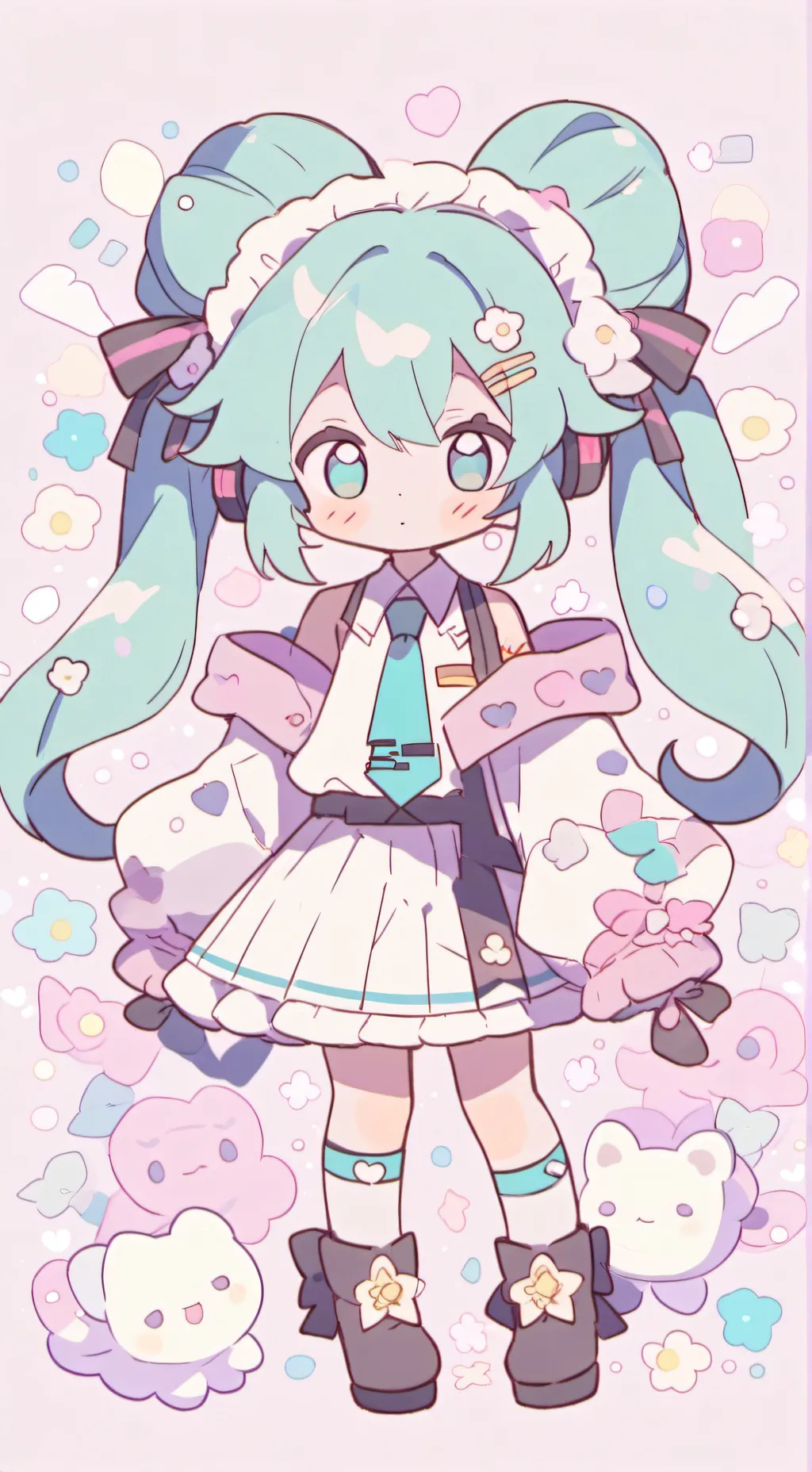 ai character: 🍰🍦MIKU🍦🍰 background