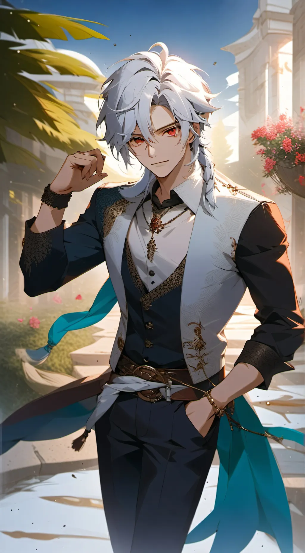 ai character: Damien background