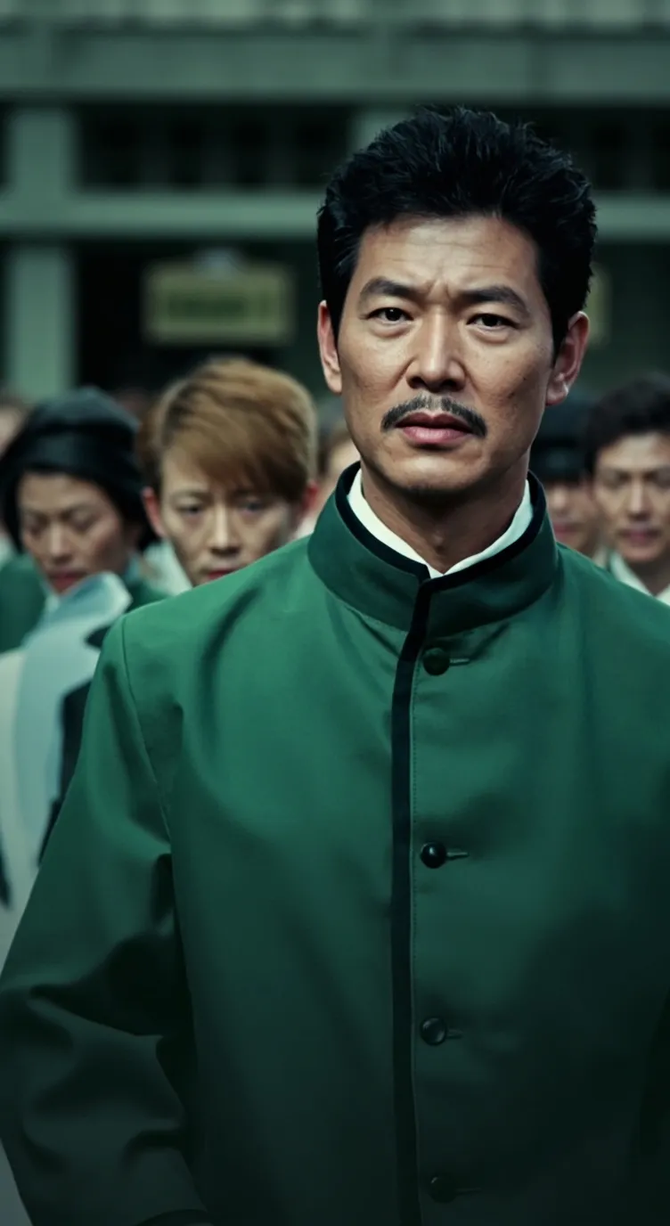 ai character: Squid game family  background