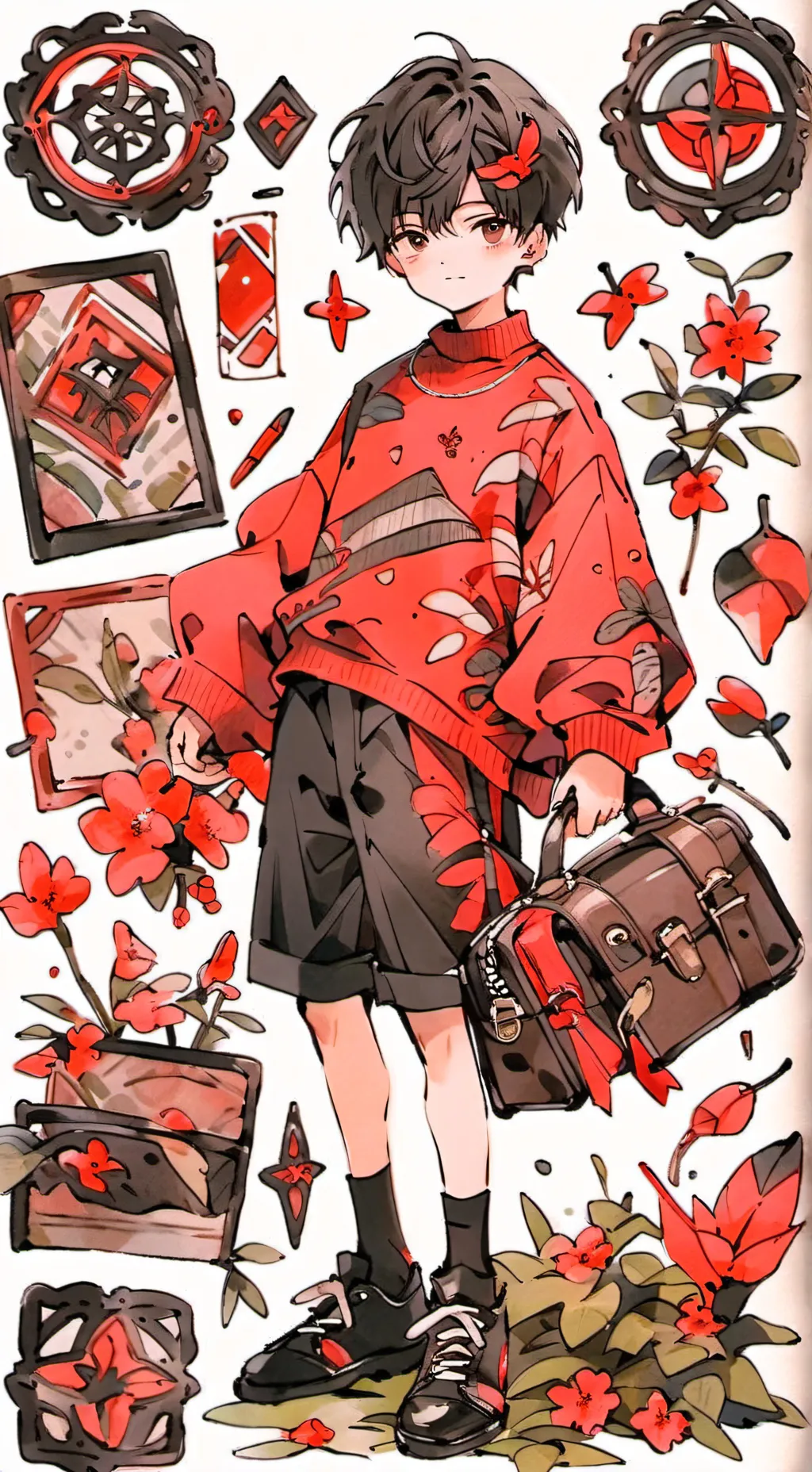 ai character: Ben ui  background