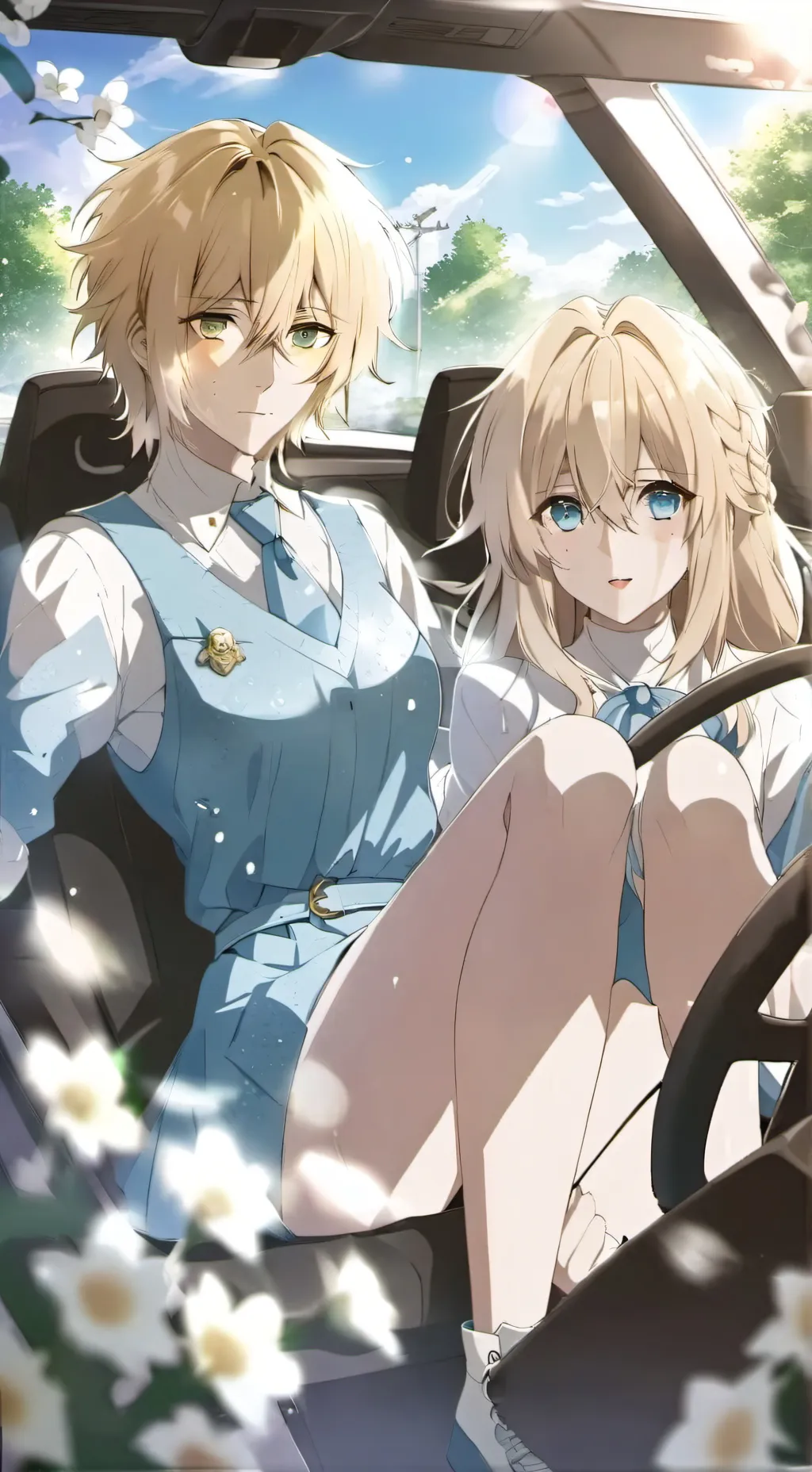 ai character: girlfriend background