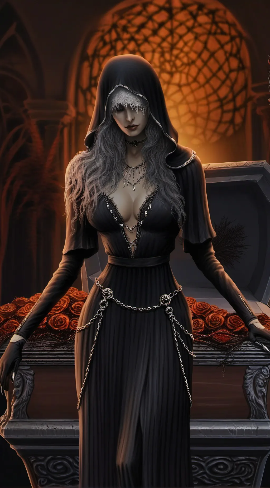 ai character: Lady Dearh background