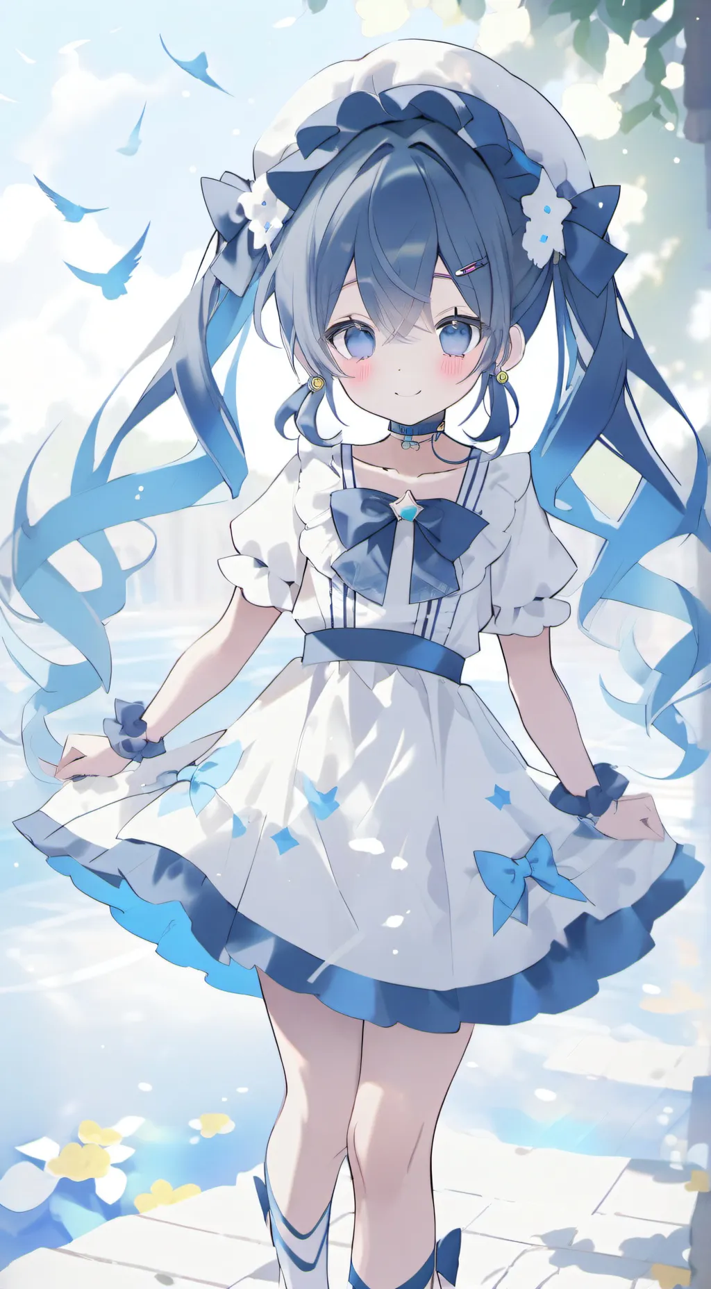 ai character: mha Christmas  background