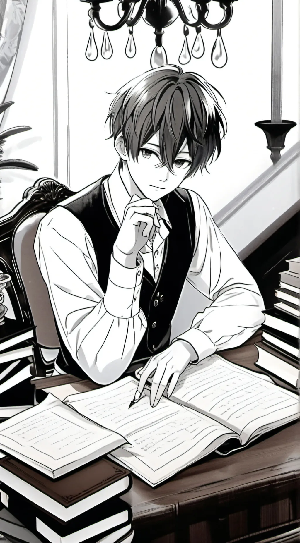 ai character: Lucien background