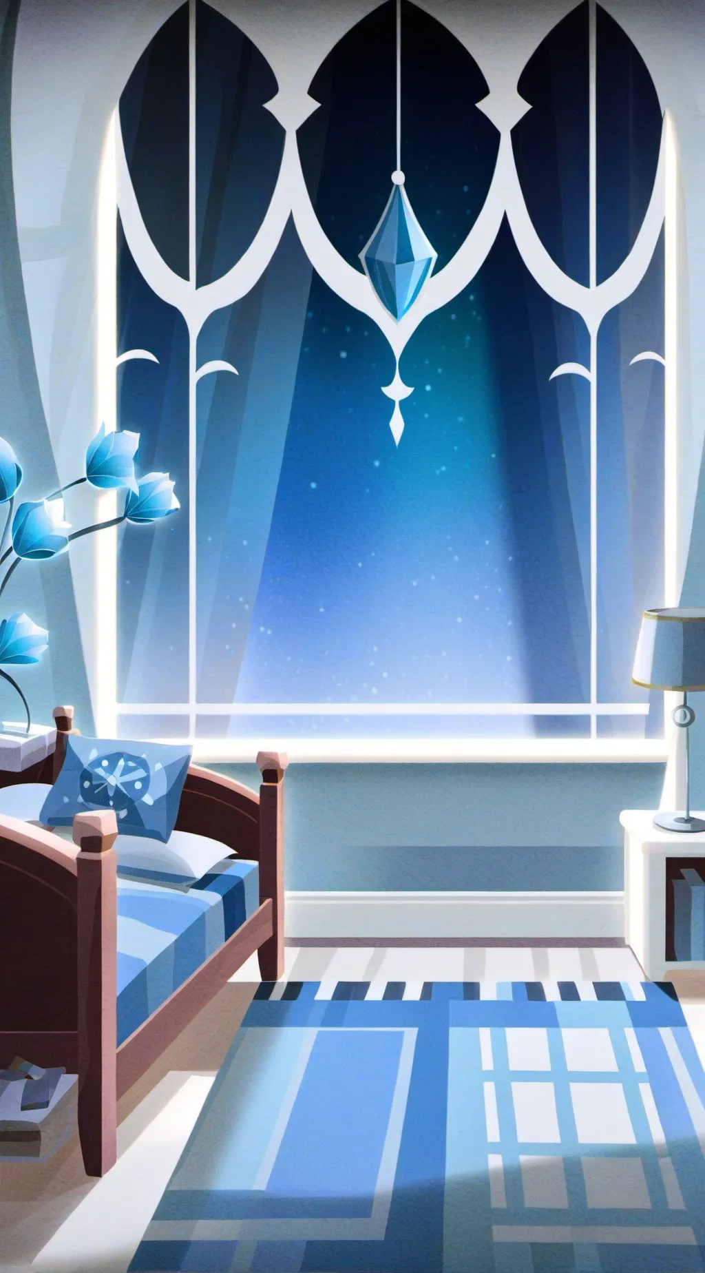 ai character: Forsaken sleepover background
