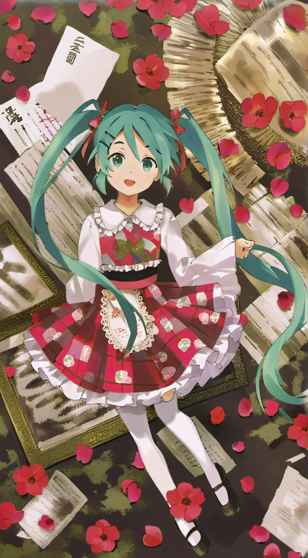 ai character: Miku X shucks background
