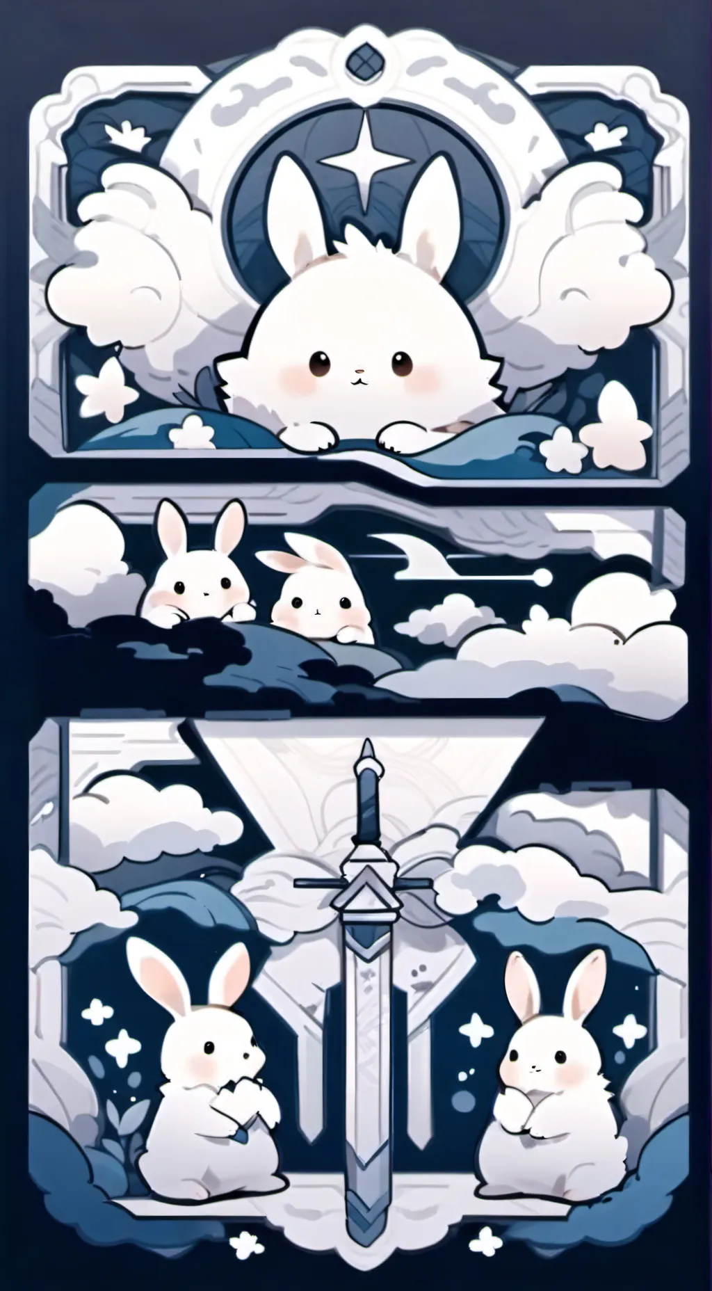 ai character: Bunnies  background