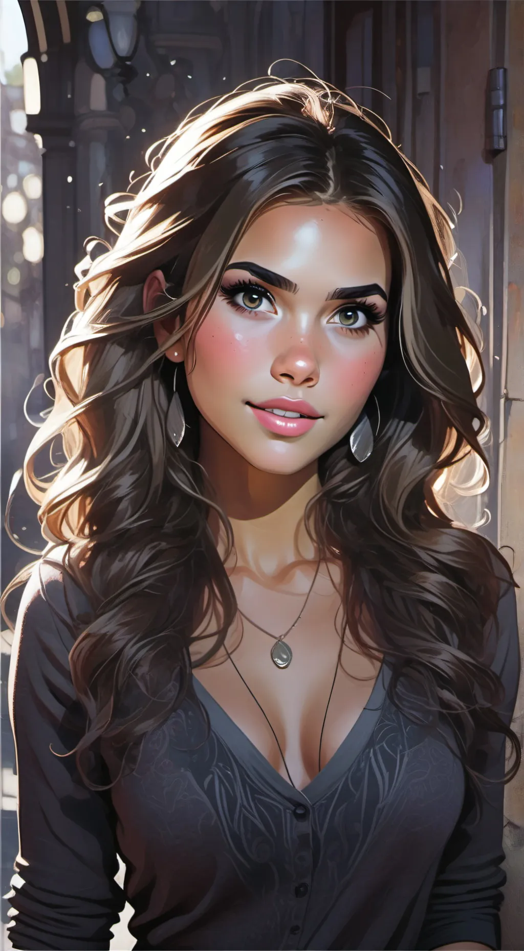 ai character: Marie Duvallier  background