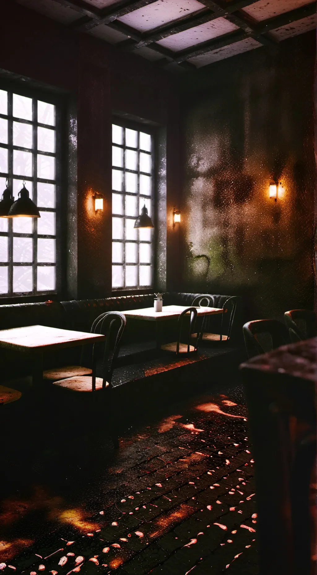 ai character: Gulag Café ￼ background