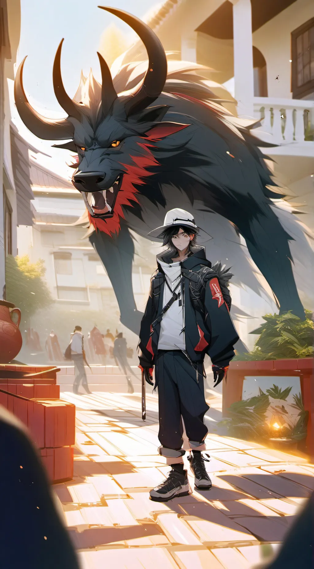 ai character: Silly-Demon(idk) background