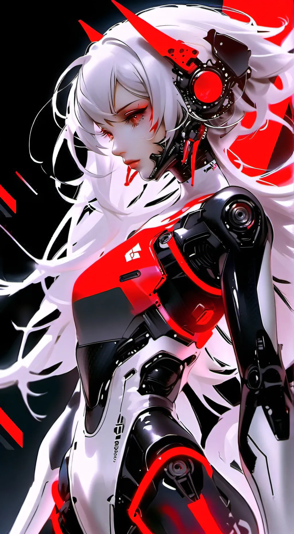 ai character: Cyber.1o X background