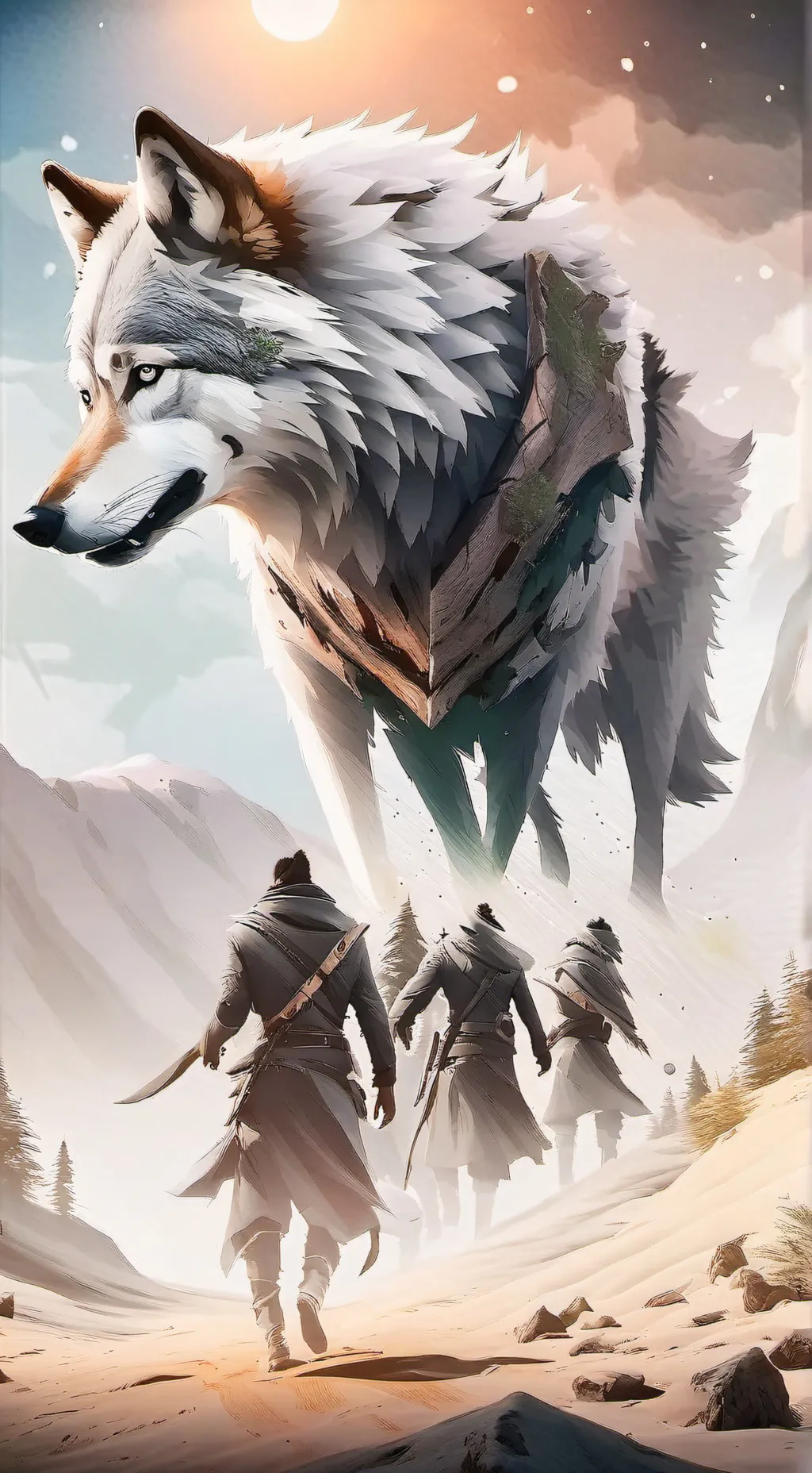 ai character: Werewolf mode KNY background