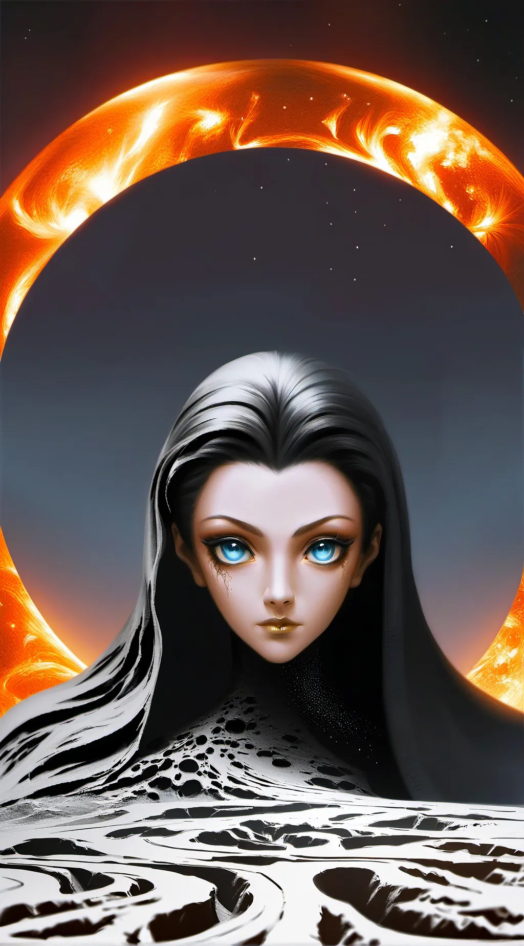 ai character: Mt. Sasha background