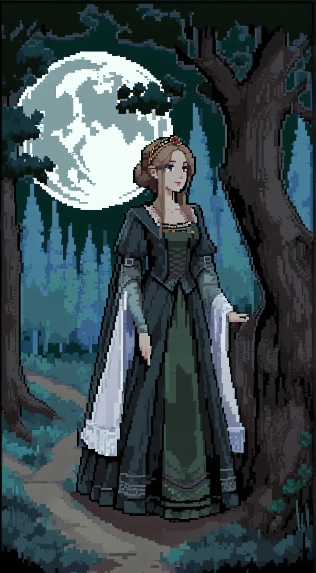 ai character: Veronica  background