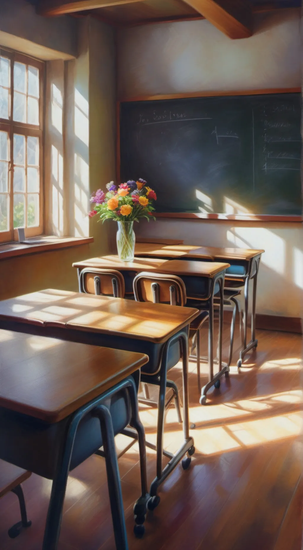 ai character: Classroom background