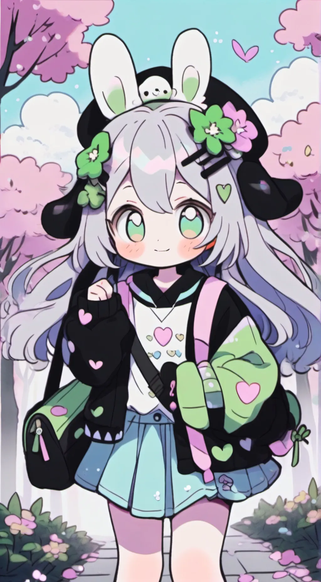 ai character: perteter and pray background