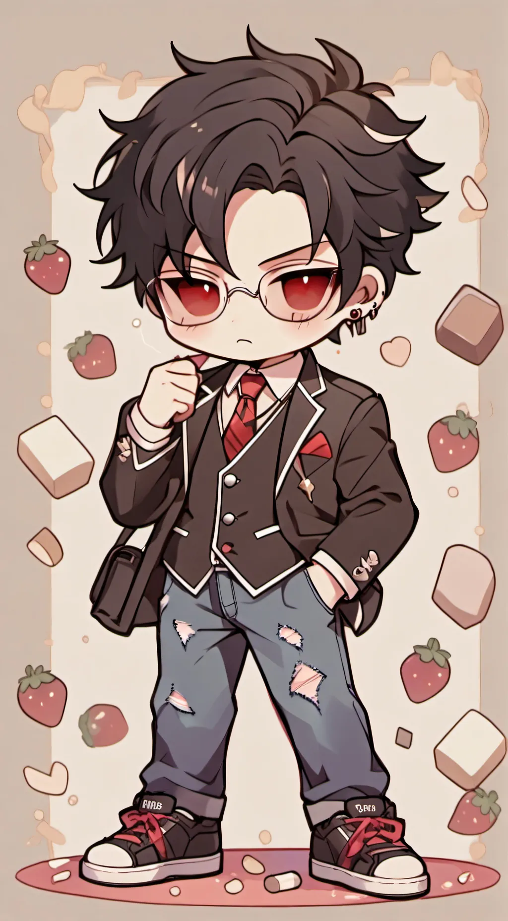 ai character: mark background