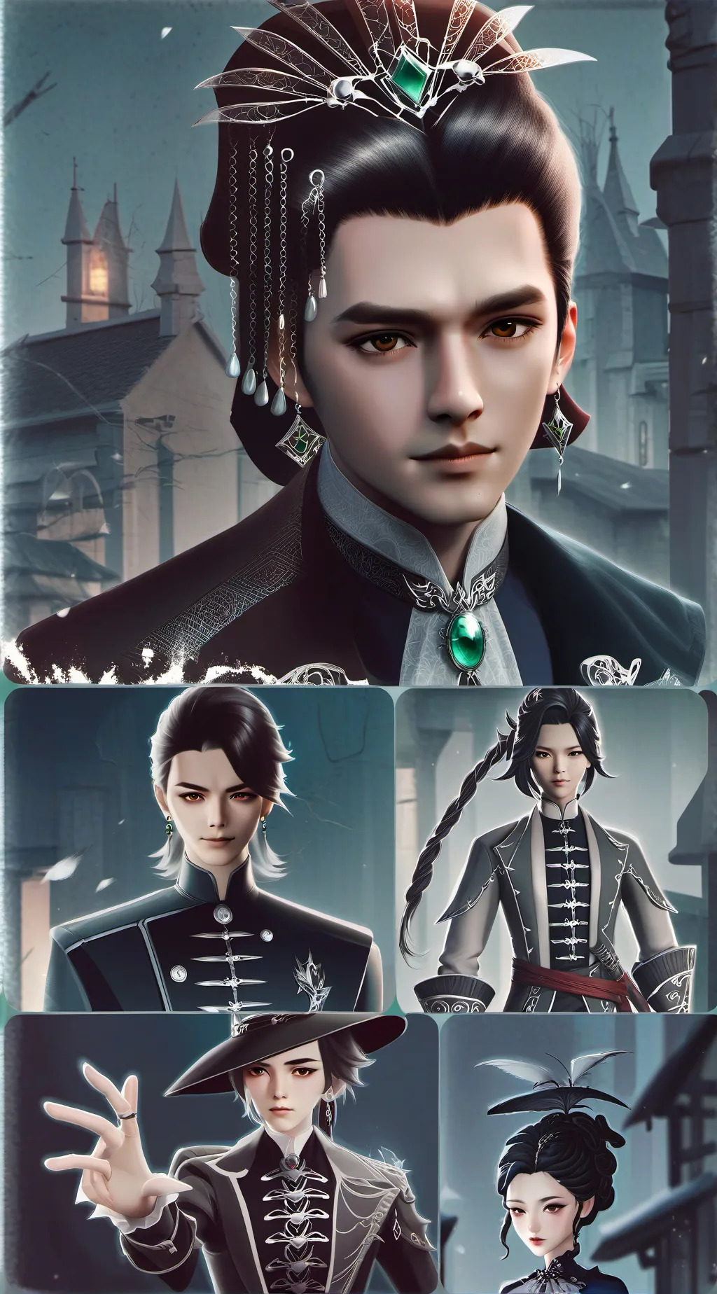 ai character: beauty and beast background