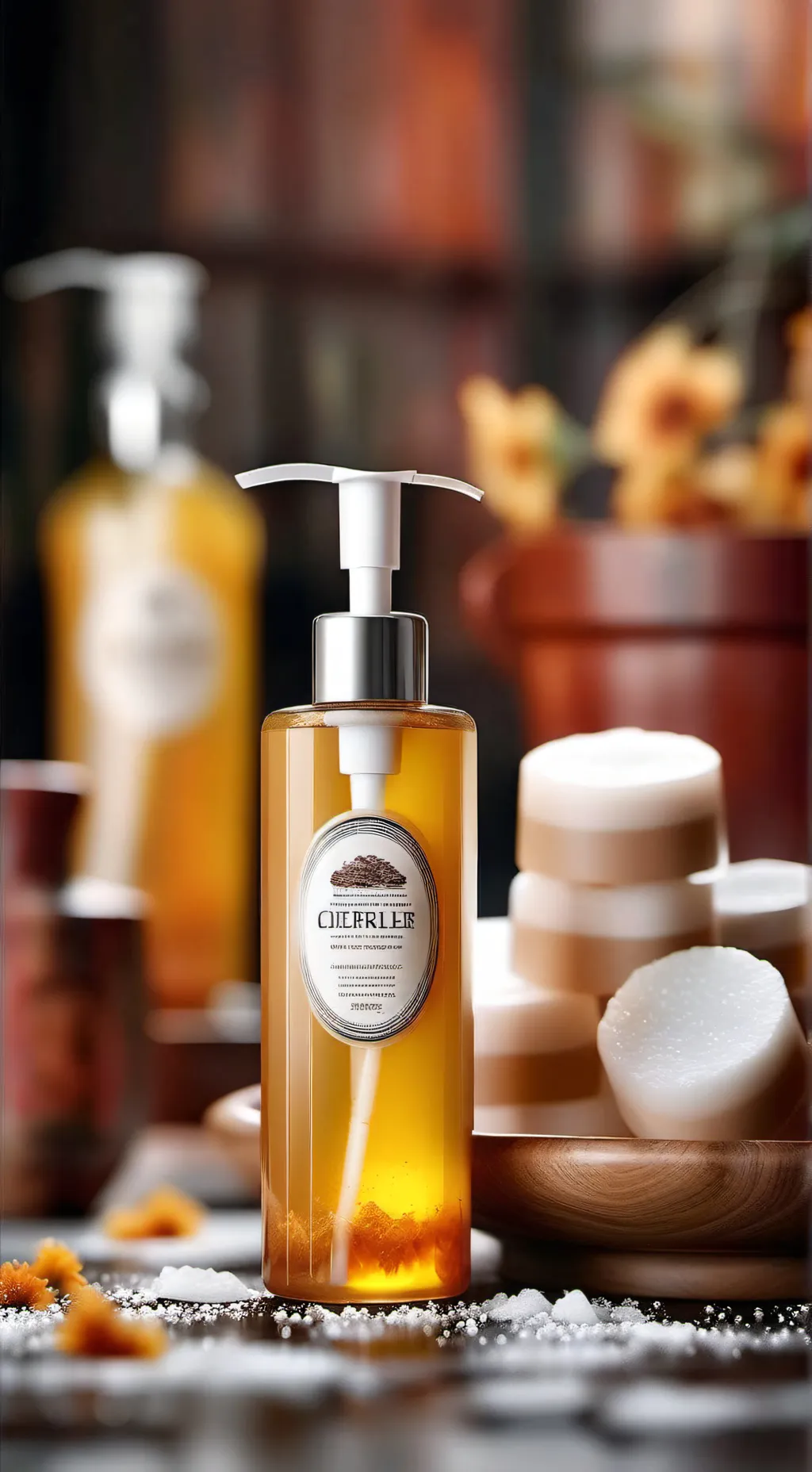 ai character: dispensable soap background