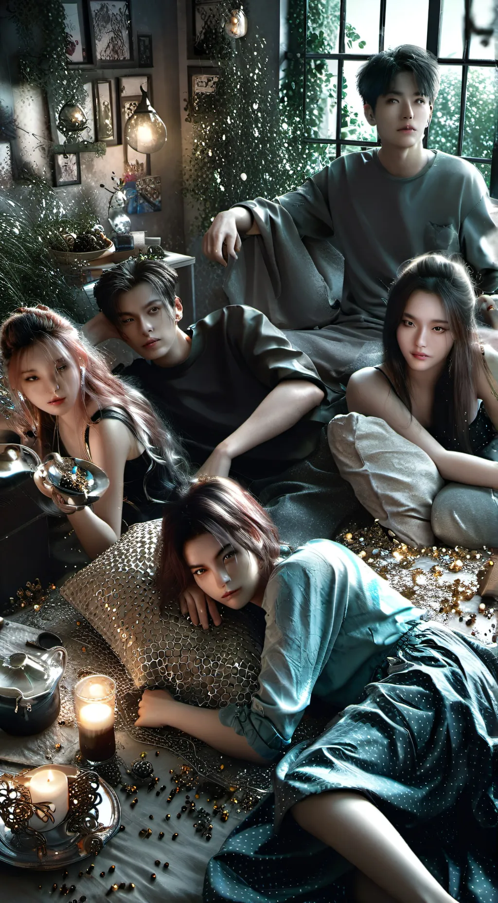 ai character: CO sleepover  background