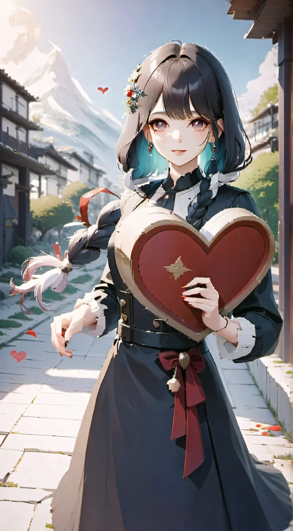 ai character: Kny San Valentín background