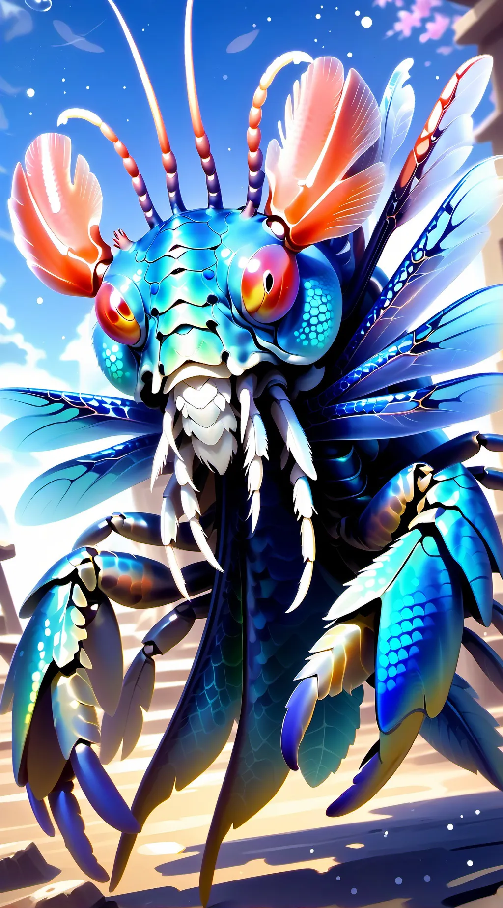 ai character: Crust background