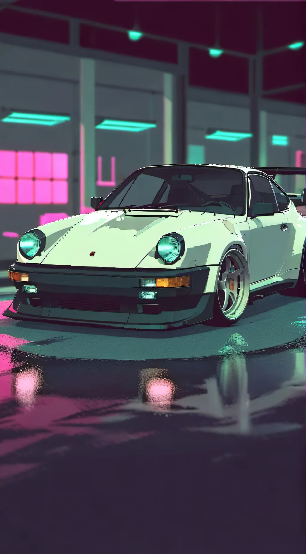 ai character: Car racing 1 background