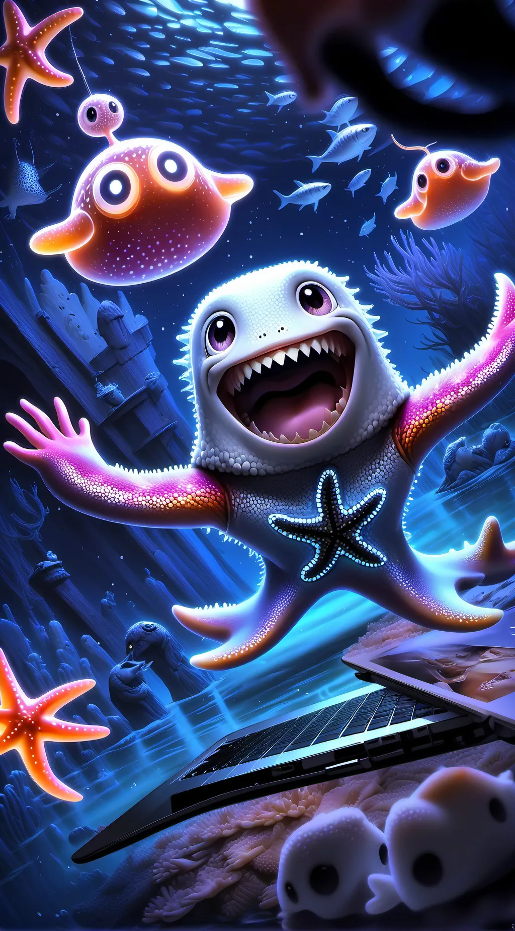 ai character: Sparky background