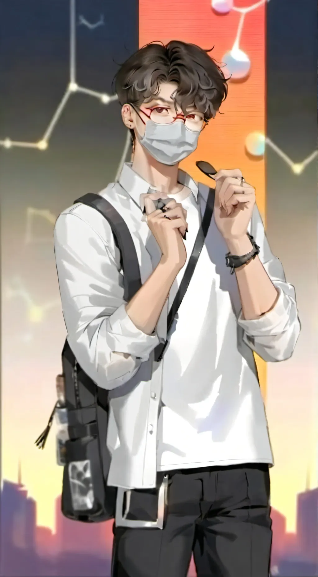 ai character: Nabi x santi background