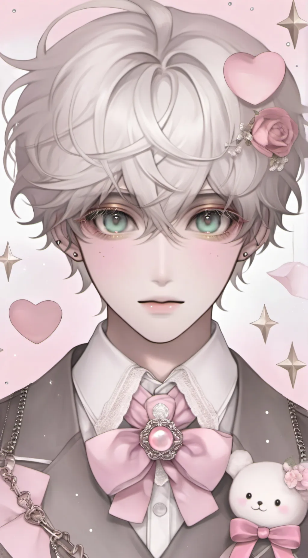 ai character: Delivery boy  background