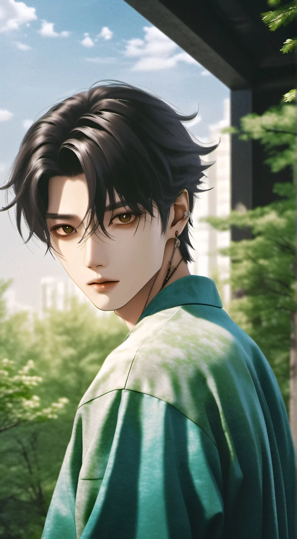 ai character: Mao  background