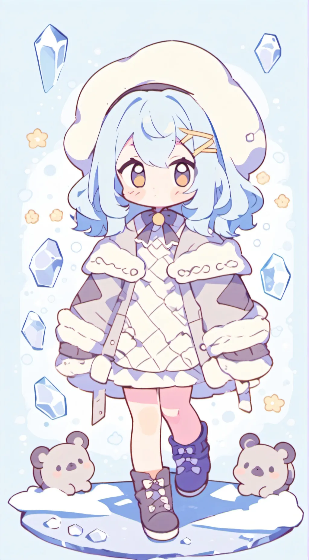 ai character: 🧊Ice Gurl🧊 background