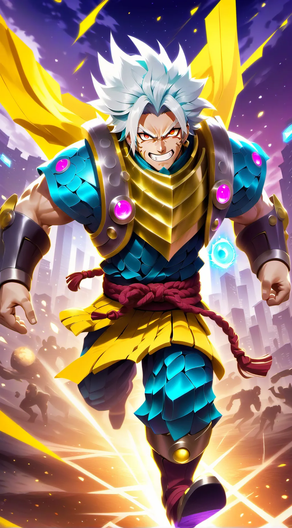 ai character: Kaminari Denki background