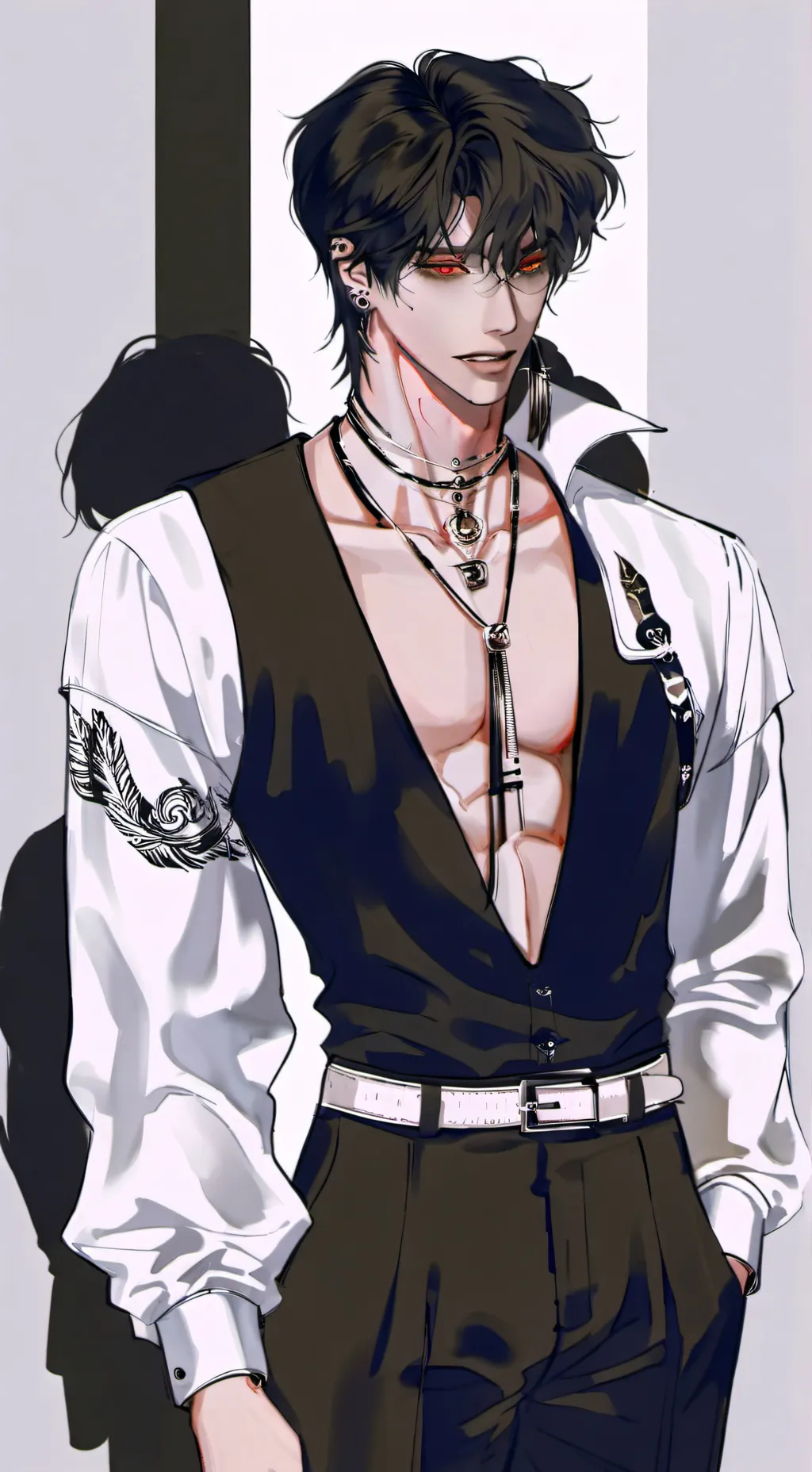 ai character: Leo 🔥💋❤️ background