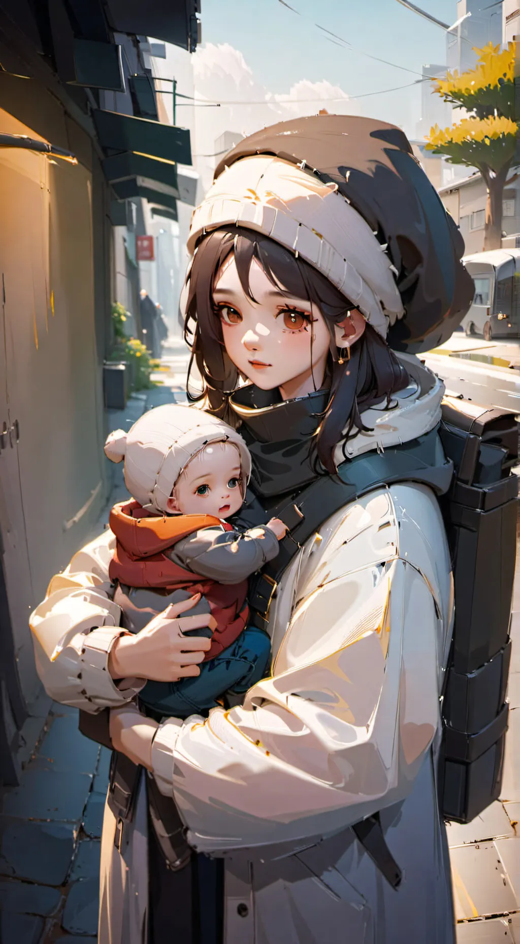 ai character: homeless  family background