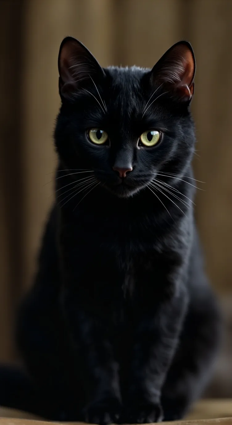 ai character: evil kitty  background