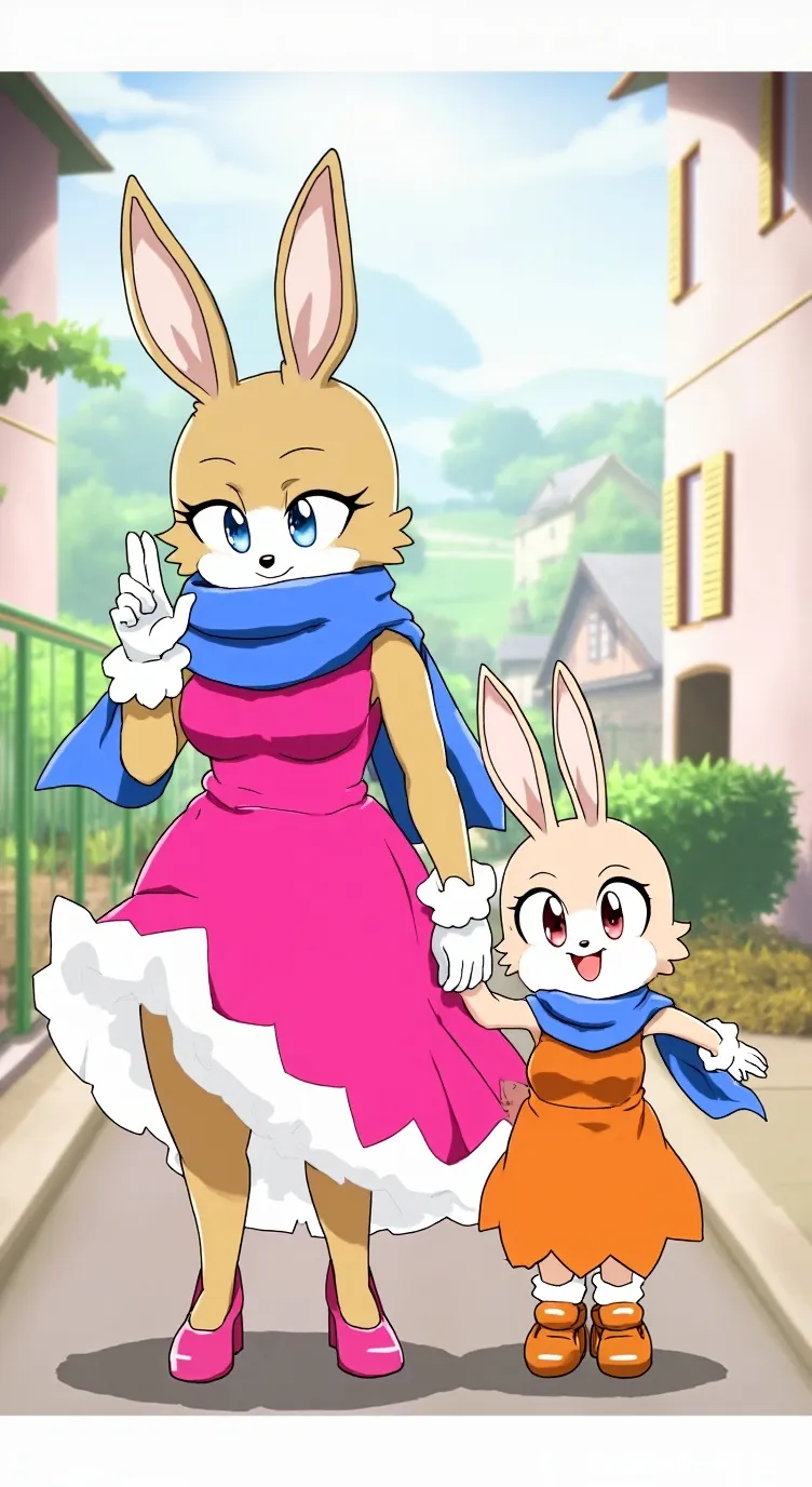 ai character: Vanilla and Cream background