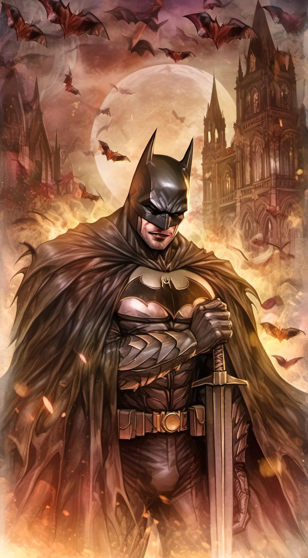 ai character: Batman  background