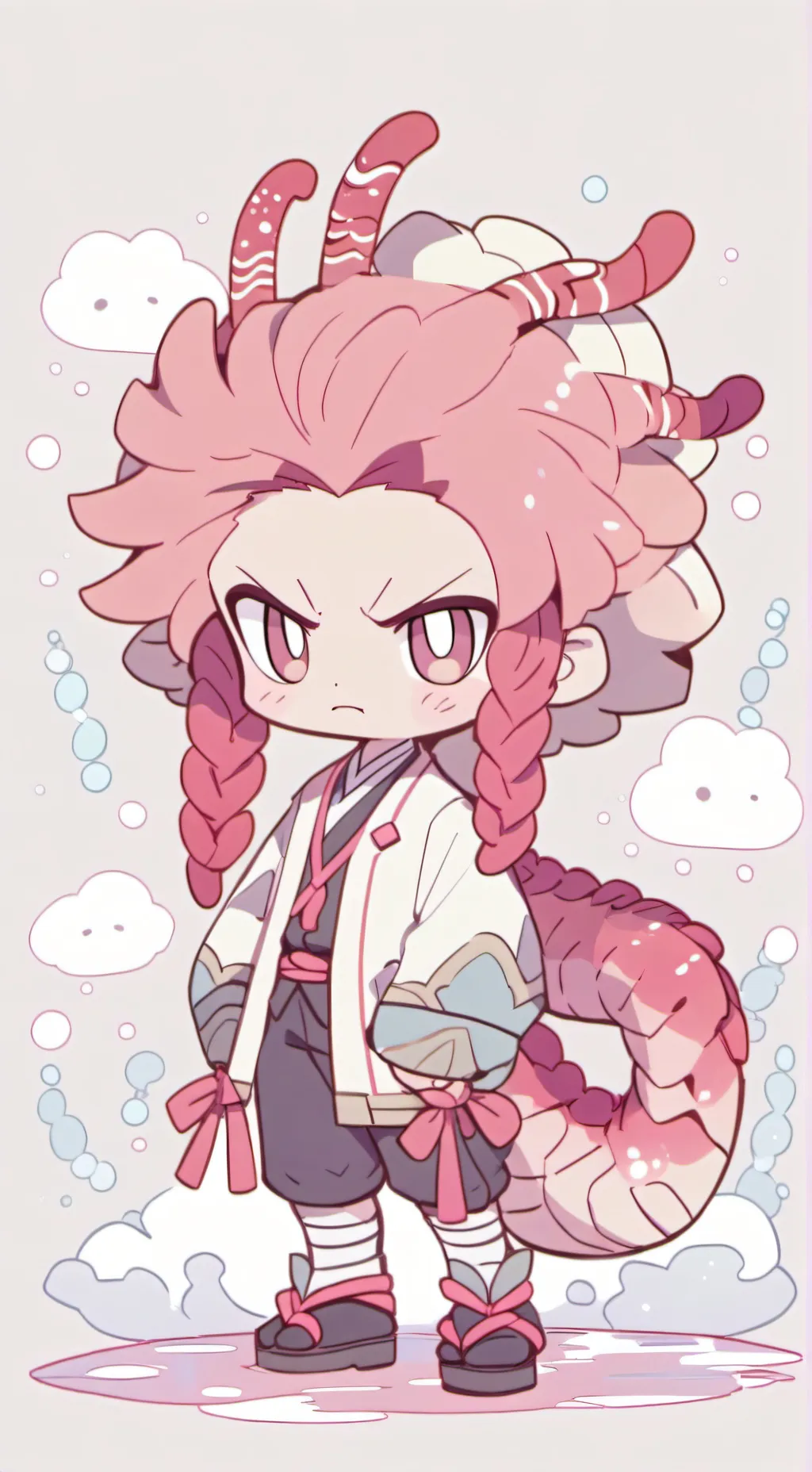 ai character: Shrimpo background