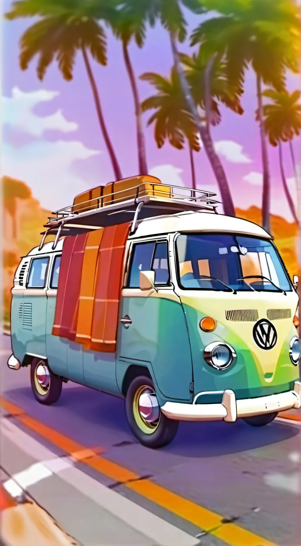 ai character: HH roadtrip! background