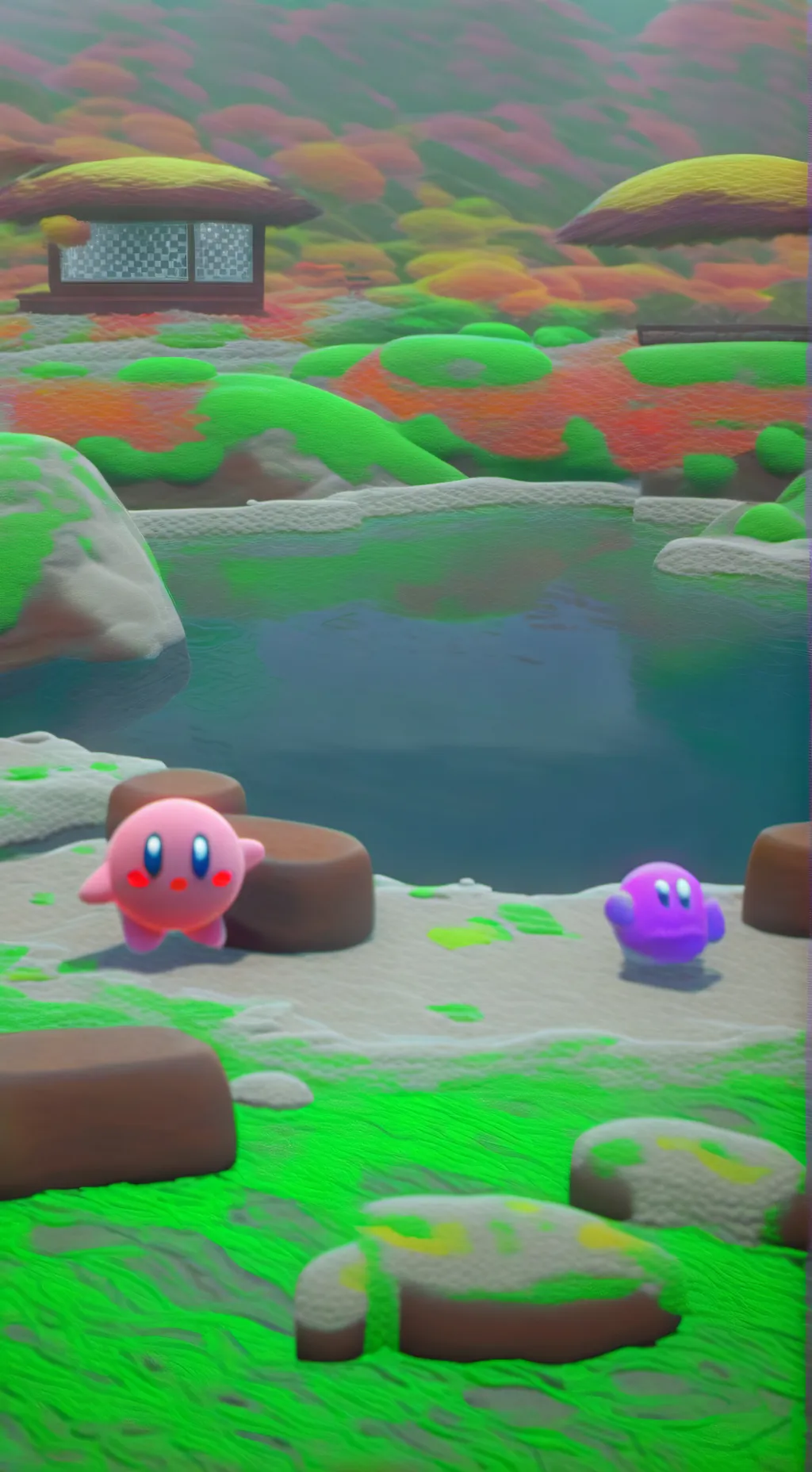 ai character: kirby background
