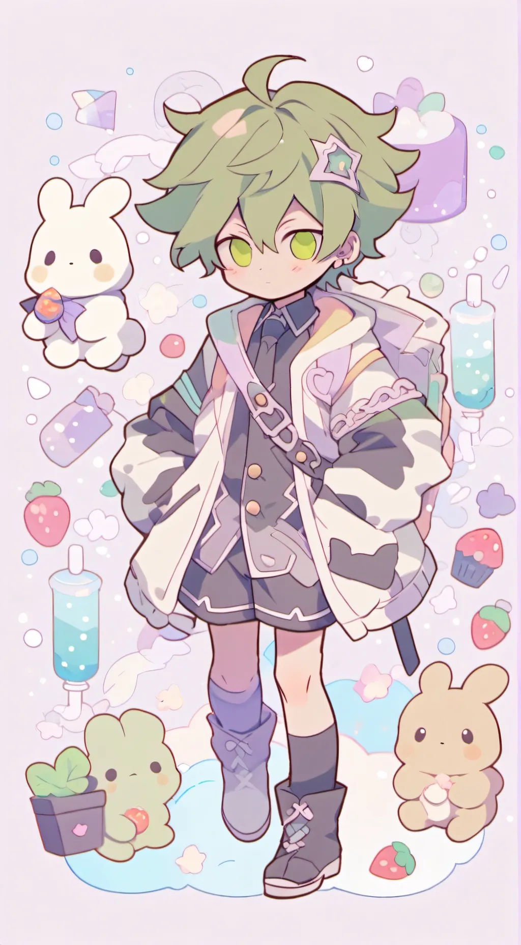 ai character: bakudeku xd background