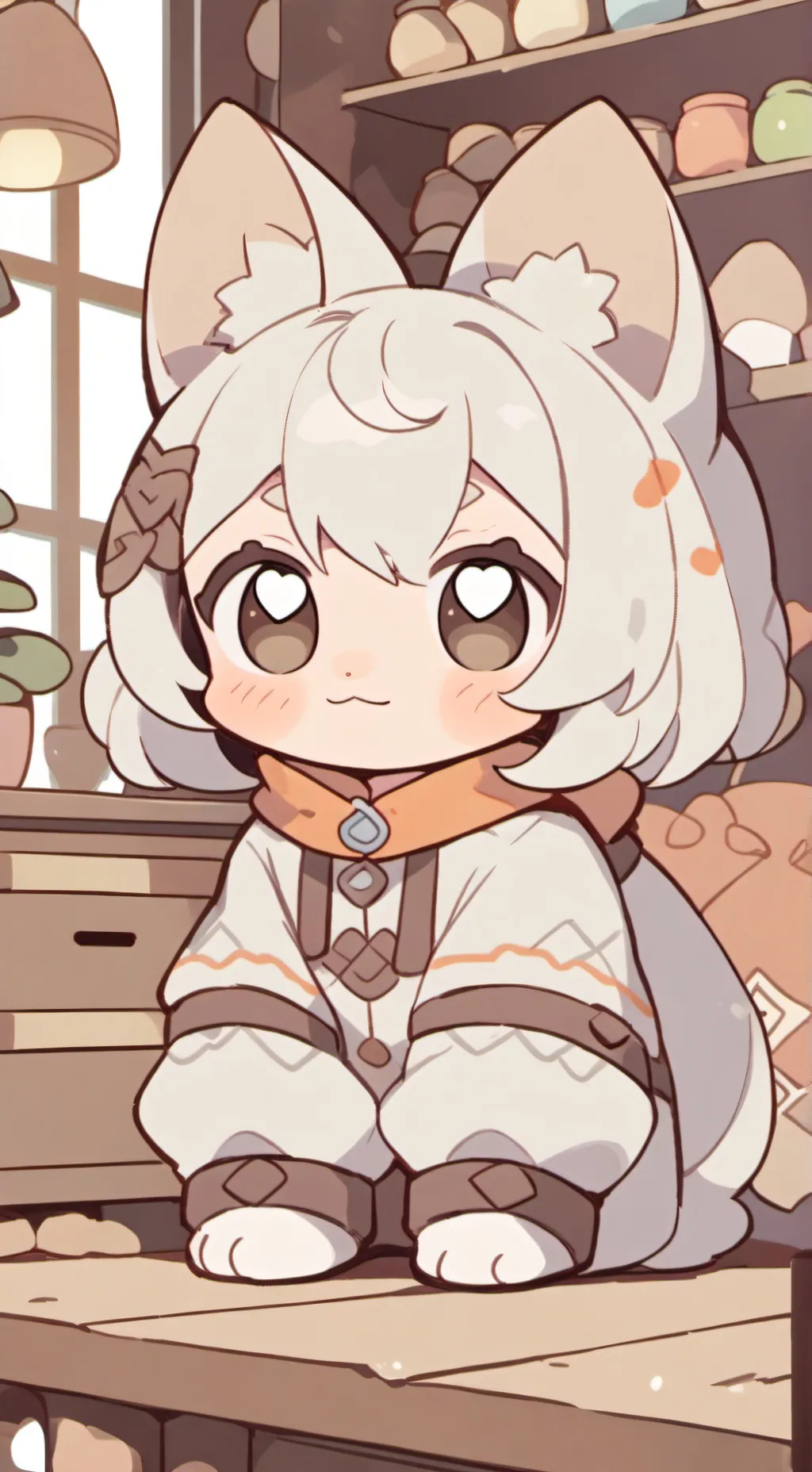 ai character: bebe gatito background