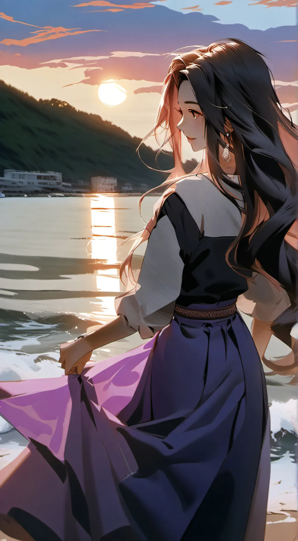 ai character: Luna background