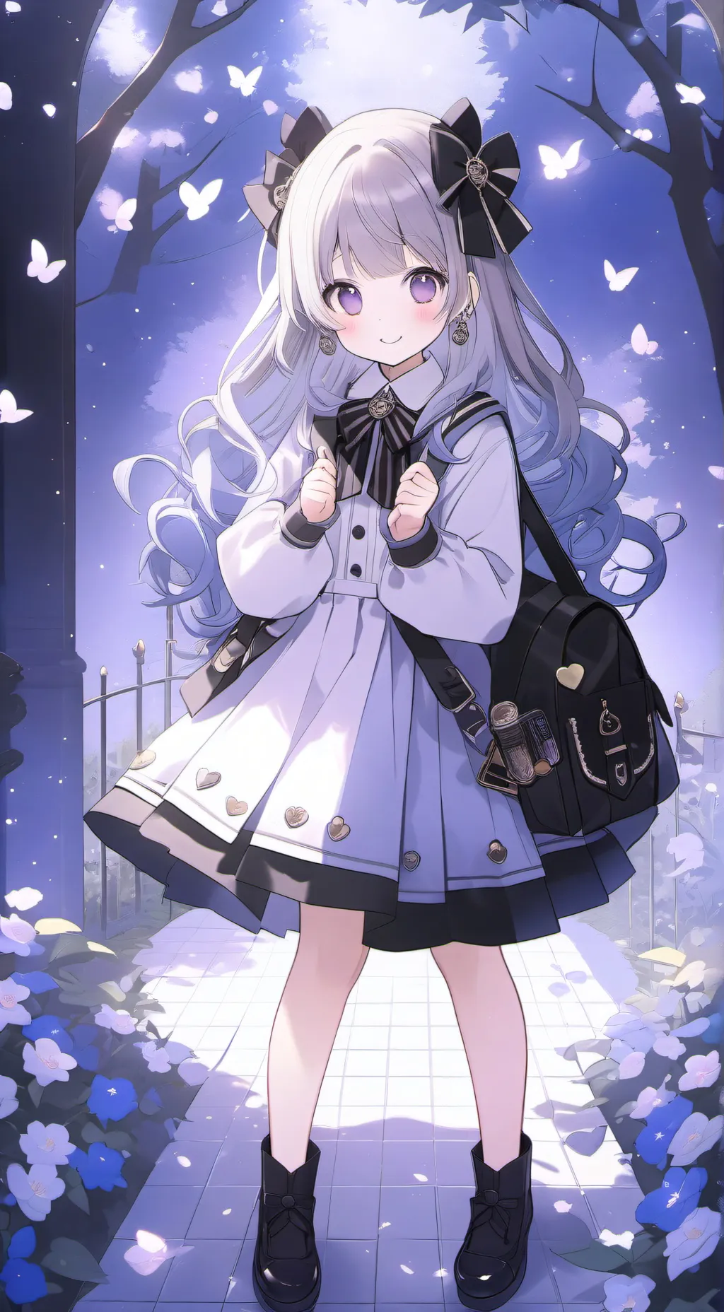 ai character: Visitor in School background