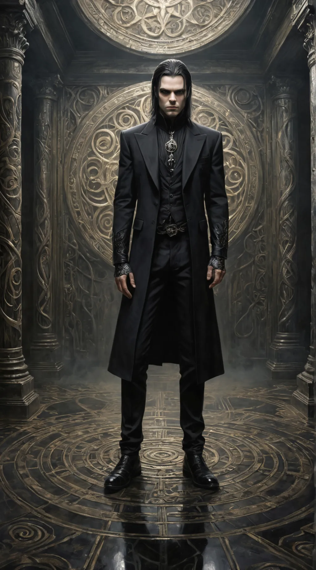 ai character: Damien background