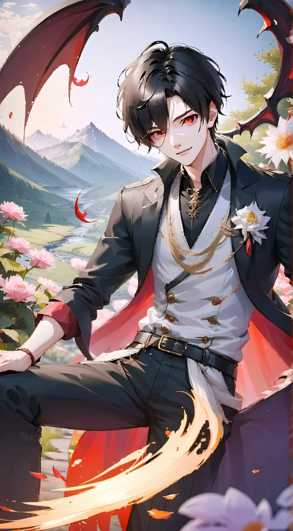 ai character: 𒈔♠︎𝔸𝕔𝕖♠︎𒈔 background